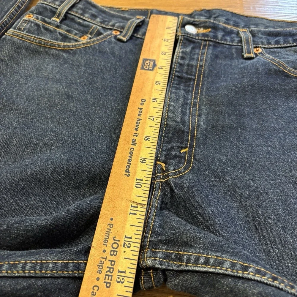 VTG Levi's 517 Boot Cut Jeans Men's 36x32 USA Made Dark Indigo Denim Cowboy Y2K